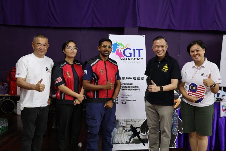 Malaysia Tourist Guide Badminton Tournament 2026, organized by GIT Academy at Sports Arena Sentosa