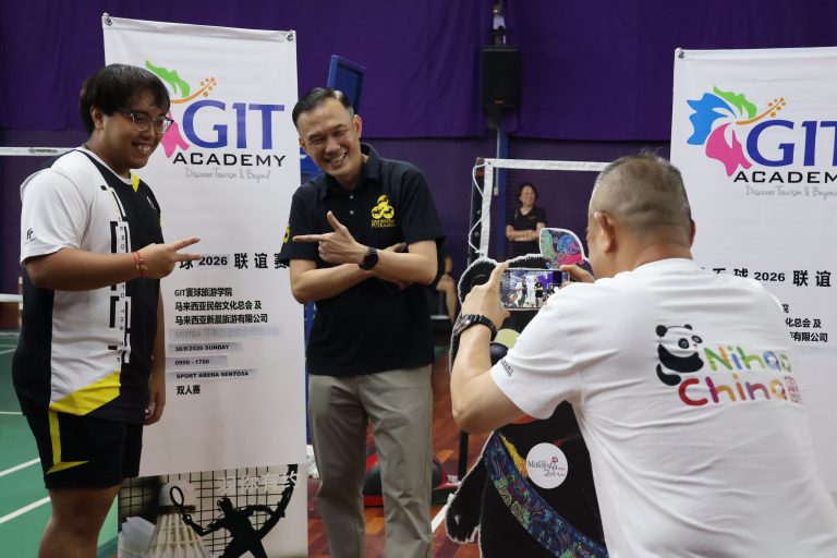 Malaysia Tourist Guide Badminton Tournament 2026, organized by GIT Academy at Sports Arena Sentosa